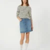 Echter Denim-Minirock, marineblau Echter Denim-Minirock, marineblau