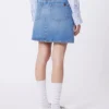 Echter Denim-Minirock, marineblau Echter Denim-Minirock, marineblau