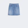 Echter Denim-Minirock, marineblau Echter Denim-Minirock, marineblau