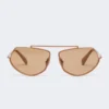 Eckige Sonnenbrille, kamelfarben Eckige Sonnenbrille, kamelfarben