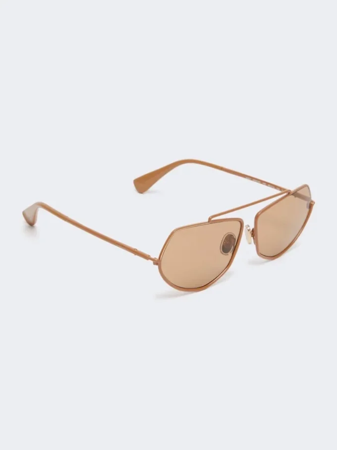 Eckige Sonnenbrille, kamelfarben Eckige Sonnenbrille, kamelfarben