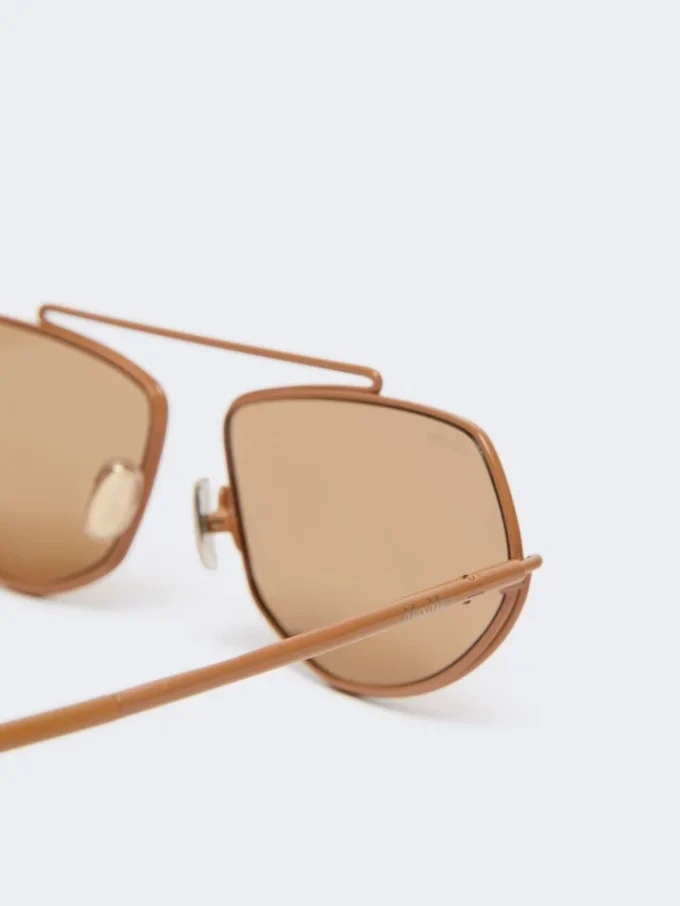 Eckige Sonnenbrille, kamelfarben Eckige Sonnenbrille, kamelfarben