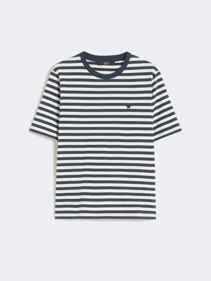 Einfaches T-Shirt aus Baumwolle, Ecru Einfaches T-Shirt aus Baumwolle, Ecru