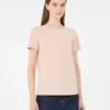 Einfaches T-Shirt aus Baumwolljersey, rosa Einfaches T-Shirt aus Baumwolljersey, rosa