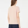 Einfaches T-Shirt aus Baumwolljersey, rosa Einfaches T-Shirt aus Baumwolljersey, rosa