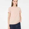 Einfaches T-Shirt aus Baumwolljersey, rosa Einfaches T-Shirt aus Baumwolljersey, rosa