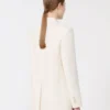 Einreihiger Blazer aus Cady, beige Einreihiger Blazer aus Cady, beige