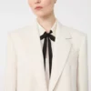 Einreihiger Blazer aus Cady, beige Einreihiger Blazer aus Cady, beige