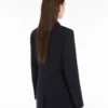 Einreihiger Blazer aus Cady, marineblau