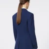 Einreihiger Blazer aus Piqua-Jersey, China-Blau Einreihiger Blazer aus Piqua-Jersey, China-Blau
