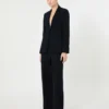 Einreihiger Blazer aus Piqua-Jersey, ultramarinblau Einreihiger Blazer aus Piqua-Jersey, ultramarinblau