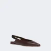 Flache Slingbacks aus Nappaleder, bordeauxrot Flache Slingbacks aus Nappaleder, bordeauxrot