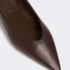 Flache Slingbacks aus Nappaleder, bordeauxrot Flache Slingbacks aus Nappaleder, bordeauxrot