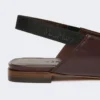Flache Slingbacks aus Nappaleder, bordeauxrot Flache Slingbacks aus Nappaleder, bordeauxrot