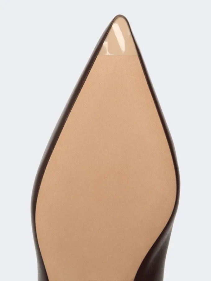 Flache Slingbacks aus Nappaleder, bordeauxrot Flache Slingbacks aus Nappaleder, bordeauxrot