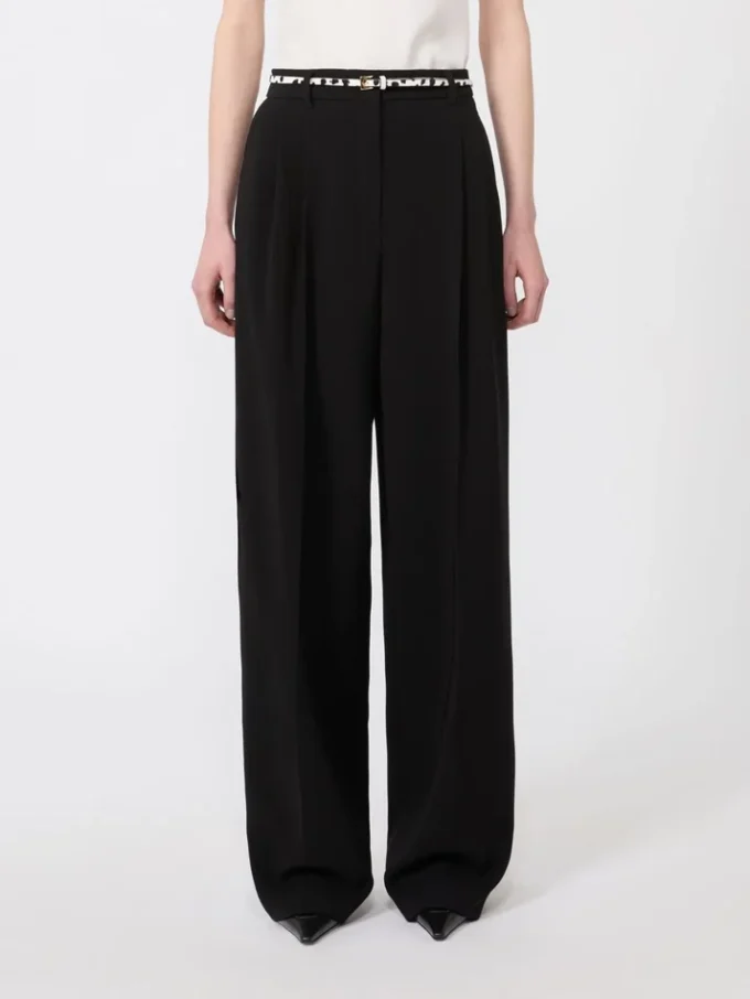 Fließende Cady-Hose, schwarz Fließende Cady-Hose, schwarz