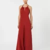 Fließender Jumpsuit aus Envers-Satin, rot Fließender Jumpsuit aus Envers-Satin, rot