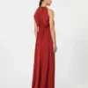 Fließender Jumpsuit aus Envers-Satin, rot Fließender Jumpsuit aus Envers-Satin, rot
