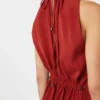 Fließender Jumpsuit aus Envers-Satin, rot Fließender Jumpsuit aus Envers-Satin, rot