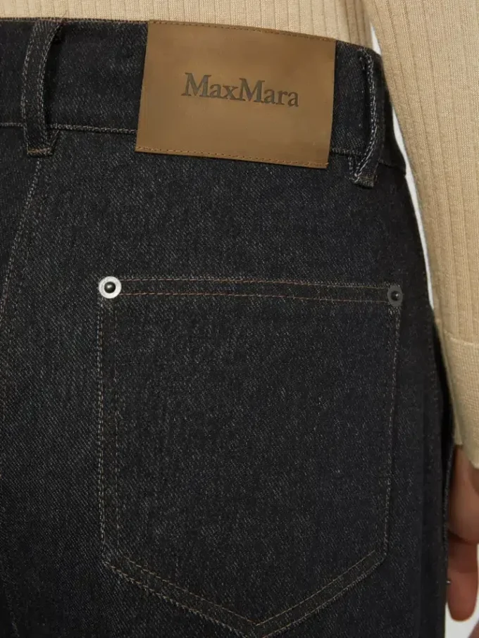 Fünf-Taschen-Hose aus Jersey in Denim-Optik, ultramarinblau