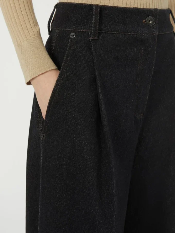 Fünf-Taschen-Hose aus Jersey in Denim-Optik, ultramarinblau