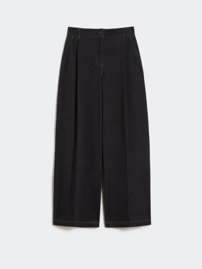 Fünf-Taschen-Hose aus Jersey in Denim-Optik, ultramarinblau