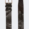 Geflochtener Ledergürtel, schwarz Geflochtener Ledergürtel, schwarz