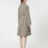 Gemusterter, wasserabweisender Trenchcoat aus Twill, kaffeefarben Gemusterter, wasserabweisender Trenchcoat aus Twill, kaffeefarben