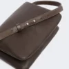 Gepolsterte Mini-Soffy-Tasche aus Nappaleder, kakao Gepolsterte Mini-Soffy-Tasche aus Nappaleder, kakao