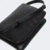 Gepolsterte Mini-Soffy-Tasche aus Nappaleder, schwarz Gepolsterte Mini-Soffy-Tasche aus Nappaleder, schwarz