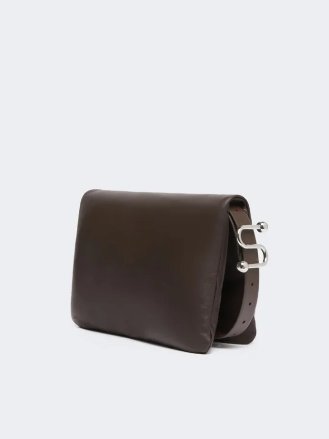 Gepolsterte Soffy-Tasche aus Nappaleder, kakao Gepolsterte Soffy-Tasche aus Nappaleder, kakao
