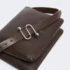 Gepolsterte Soffy-Tasche aus Nappaleder, kakao Gepolsterte Soffy-Tasche aus Nappaleder, kakao