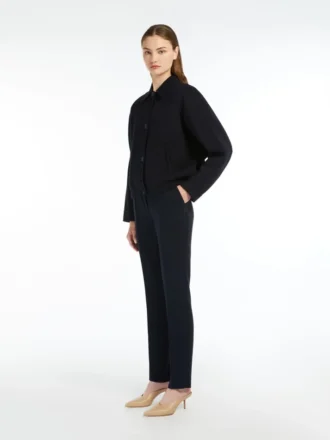 Gerade geschnittene Cady-Hose, marineblau