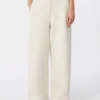 Gerade geschnittene Hose aus Scuba-Jersey, beige Gerade geschnittene Hose aus Scuba-Jersey, beige