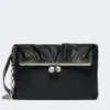 Glänzende Pasticcino-Tasche aus Nappaleder, ultramarinblau