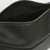 Große Handtasche aus mattem Leder, schwarz Große Handtasche aus mattem Leder, schwarz