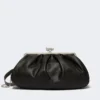 Große Pasticcino-Tasche aus Schafsleder, schwarz Große Pasticcino-Tasche aus Schafsleder, schwarz
