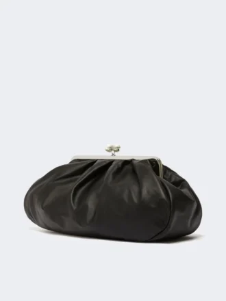 Große Pasticcino-Tasche aus Schafsleder, schwarz