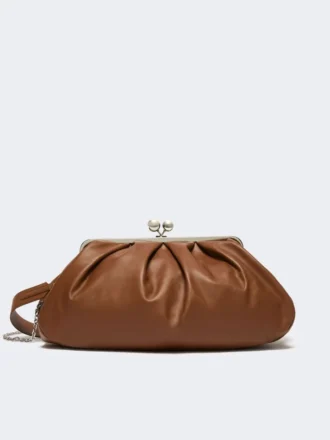 Große Pasticcino-Tasche aus Schafsleder, tabakfarben Große Pasticcino-Tasche aus Schafsleder, tabakfarben