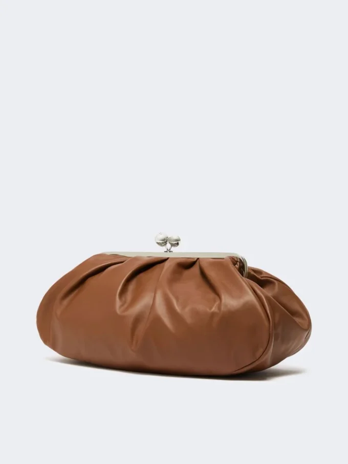 Große Pasticcino-Tasche aus Schafsleder, tabakfarben Große Pasticcino-Tasche aus Schafsleder, tabakfarben