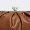 Große Pasticcino-Tasche aus Schafsleder, tabakfarben Große Pasticcino-Tasche aus Schafsleder, tabakfarben
