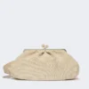 Große Pasticcino-Tasche in Raffia-Optik, taubengrau Große Pasticcino-Tasche in Raffia-Optik, taubengrau