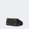 Handtasche aus glattem Leder, schwarz Handtasche aus glattem Leder, schwarz