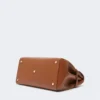 Handtasche aus Kamel- und Leder, kamelfarben Handtasche aus Kamel- und Leder, kamelfarben