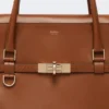 Handtasche aus Naturleder, bernsteinfarben Handtasche aus Naturleder, bernsteinfarben