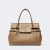 Handtasche aus Naturleder, Farbe: Mud Handtasche aus Naturleder, Farbe: Mud