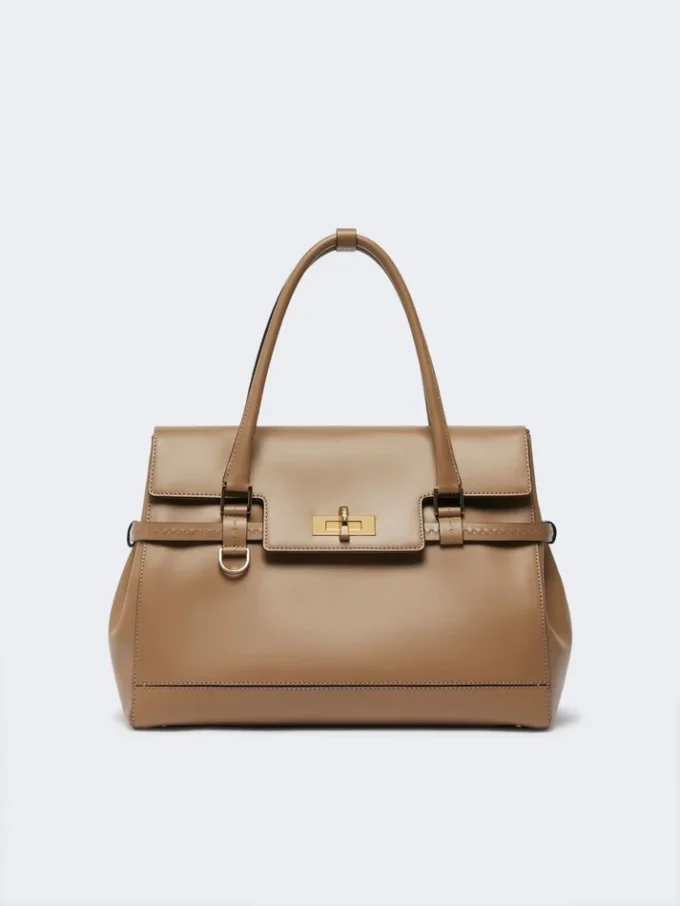 Handtasche aus Naturleder, Farbe: Mud Handtasche aus Naturleder, Farbe: Mud