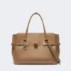Handtasche aus Naturleder, Farbe: Mud Handtasche aus Naturleder, Farbe: Mud