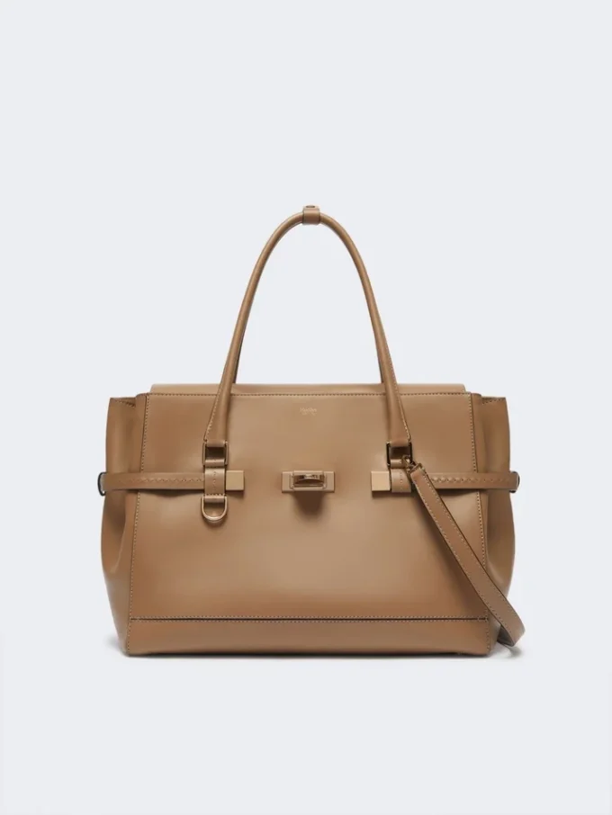 Handtasche aus Naturleder, Farbe: Mud Handtasche aus Naturleder, Farbe: Mud