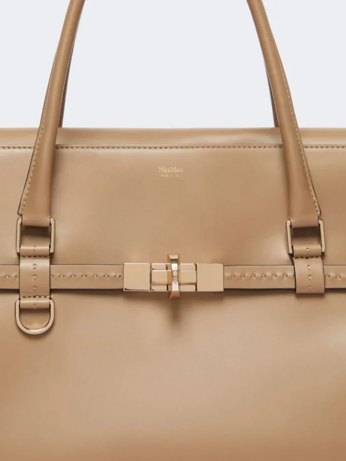 Handtasche aus Naturleder, Farbe: Mud Handtasche aus Naturleder, Farbe: Mud